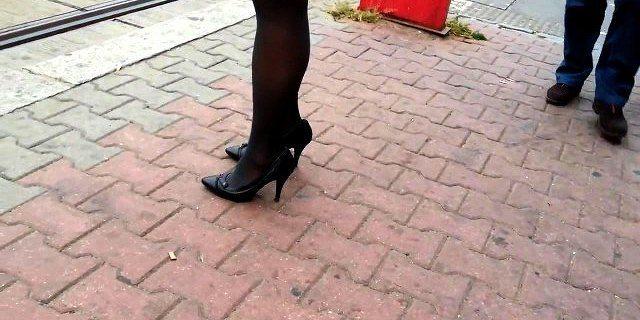 The P. reccomend candid high heels public