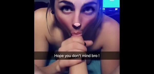 Brownie reccomend friends sister snapchat