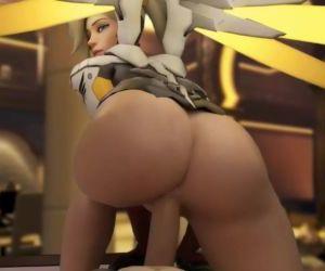 Pancake recommendet Winged Victory Mercy Reverse Cowgirl Overwatch (Blender Animation W/Sound).