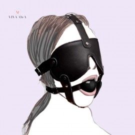 Gagged blindfolded suit vior