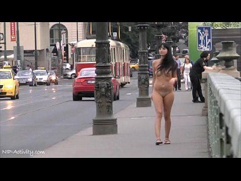 Girl street naked