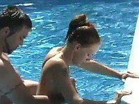 Busty teen fucked swimming pools changing