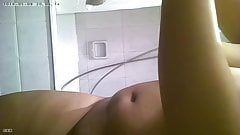 Chubby arabic chick shower