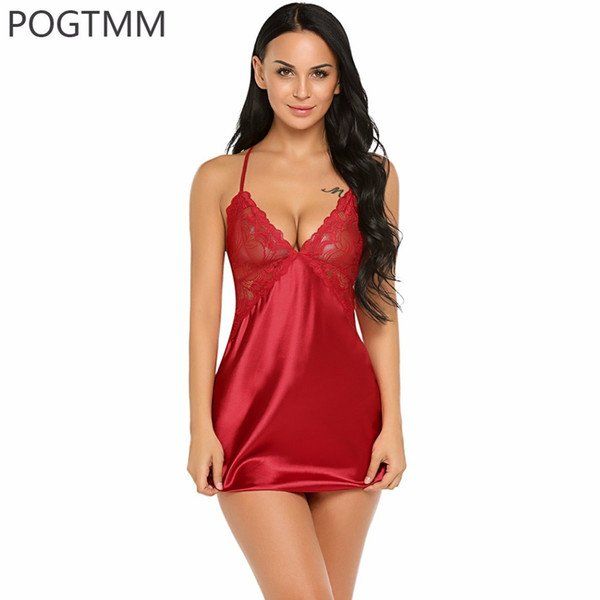 Red F. reccomend satin lace dress porn
