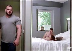 Boss reccomend str8 college caught stroking roomate