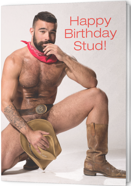 Naked Male Birthday Card - Paylin Porno