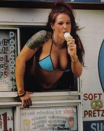 Amy dumas in leathers
