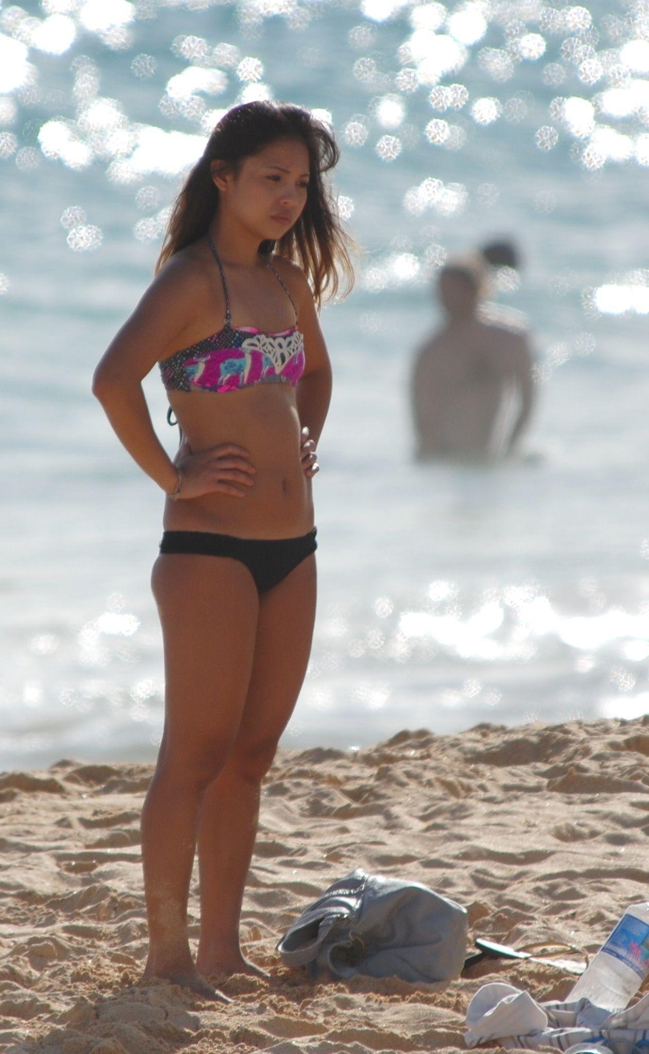 Beach bikini in woman