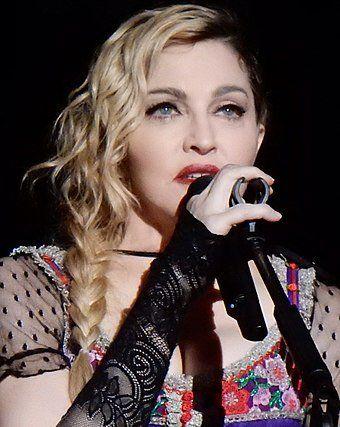 Madonna in a jeweled bikini