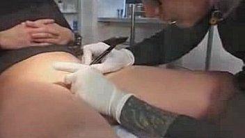 Girl getting vagina pierced