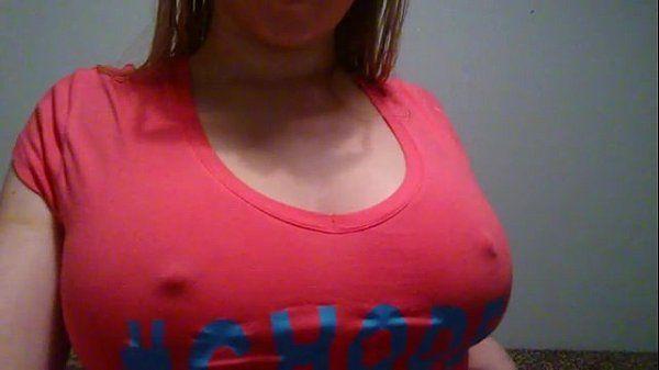Ladybird reccomend Horny girls nipple on tshirt