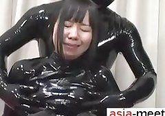 Japanese catsuit bondage