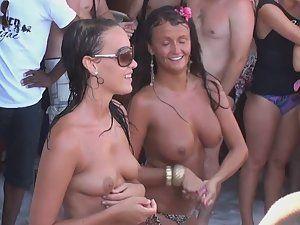 best of Sluts party Nude beach