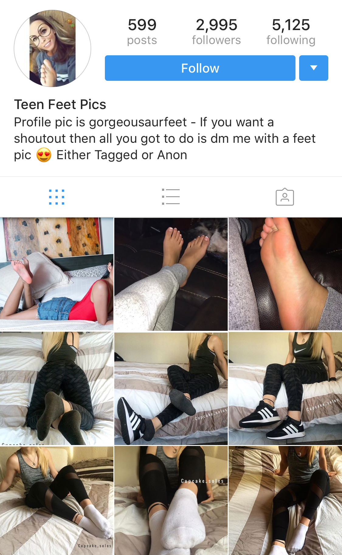 Instagram foot model