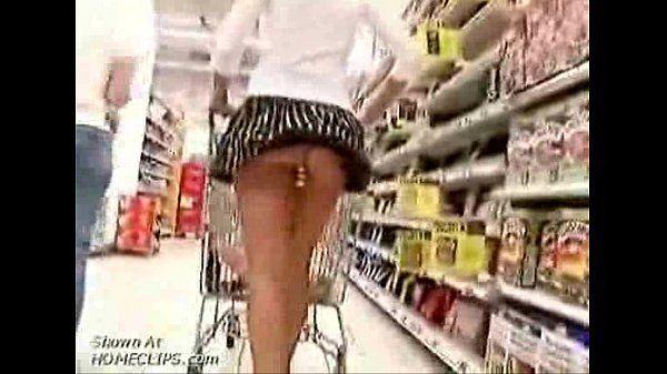 best of Supermarket in dildo Girl anal with