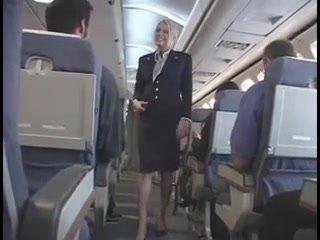 Stewardess handjob full version