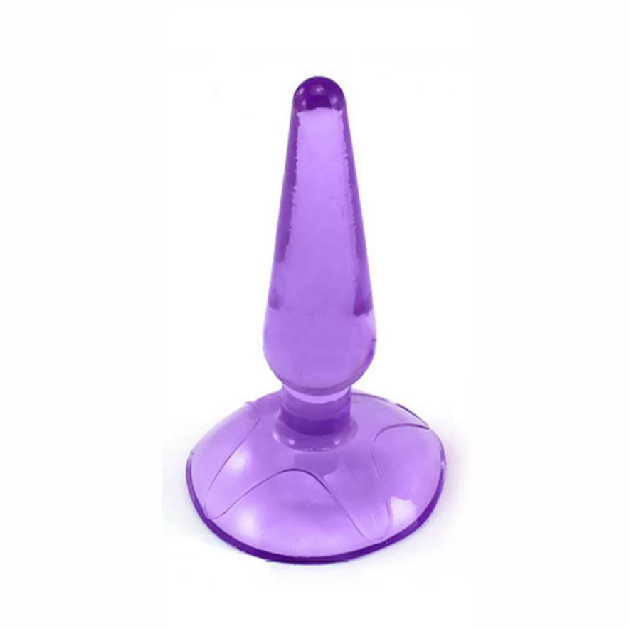 Suction cup anal jelly dildo