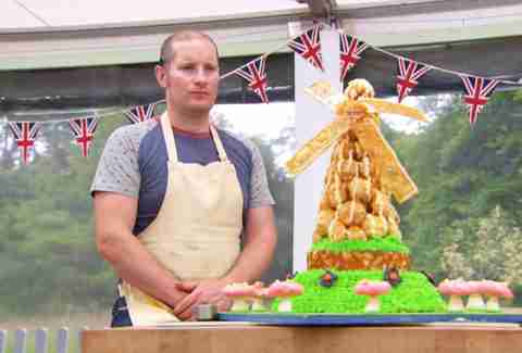 Showing british baking skills when