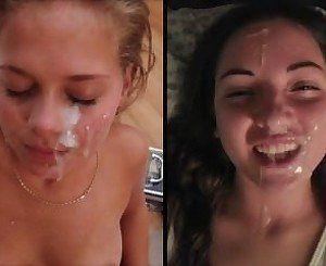 Number S. reccomend love cum face first facial compilation