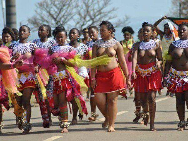 African traditional dancers upskirt