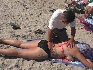 best of Nude Beach wife massage