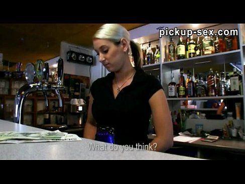 Blonde czech bartender