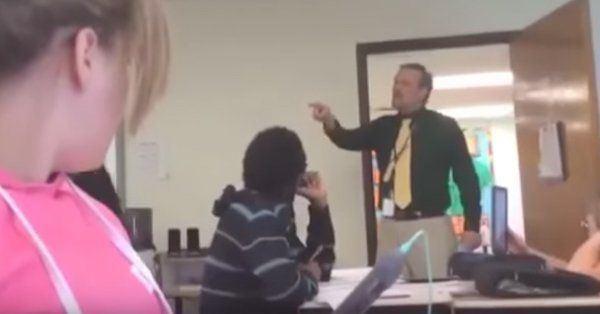 Teacher catches student