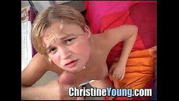 Christine young cumshot