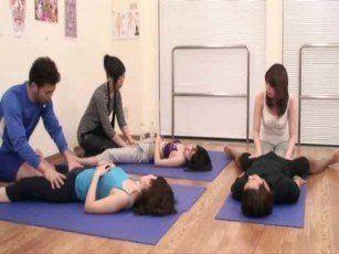 Asian yoga instructor
