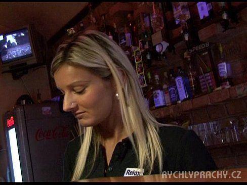 Blonde czech bartender
