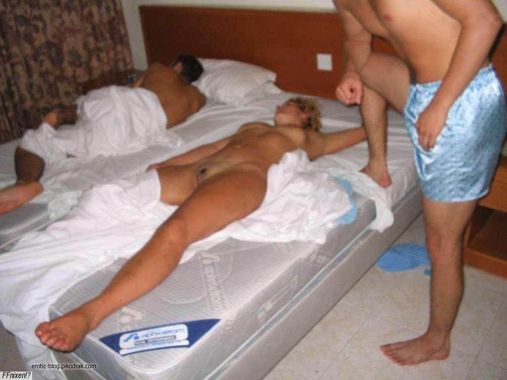 passed out wife stripped