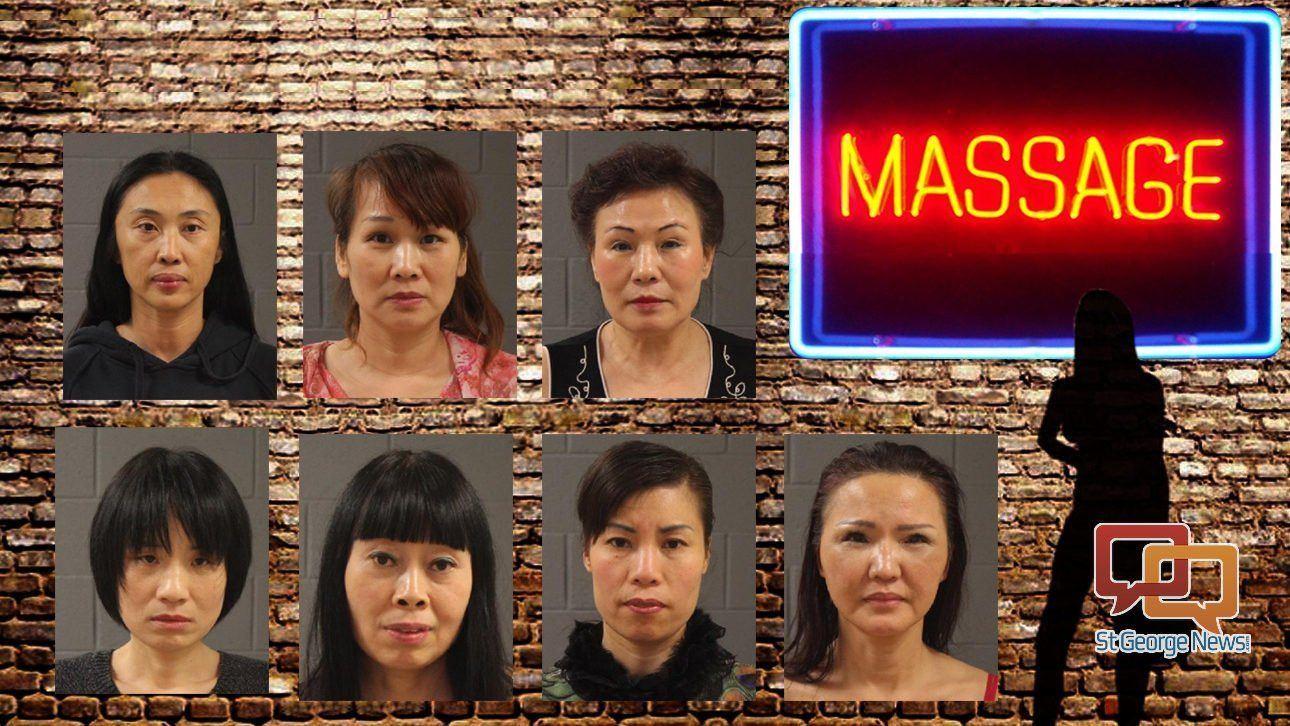 Busted local asian massage parlor