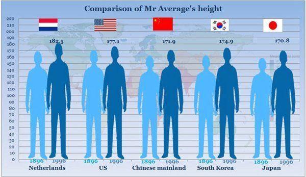 best of Height Average asian female