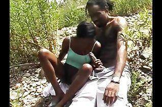 Breast african girl lick dick outdoor