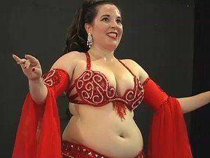 Busty Brunette Belly Dancer Loves To Show Off