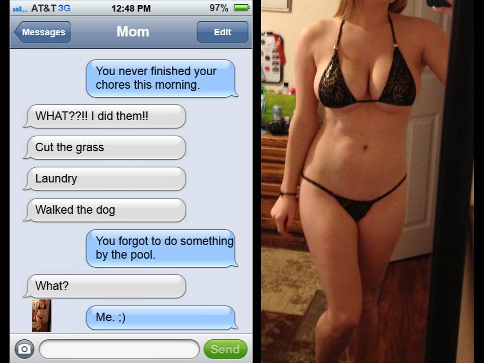 Nude texts from wife