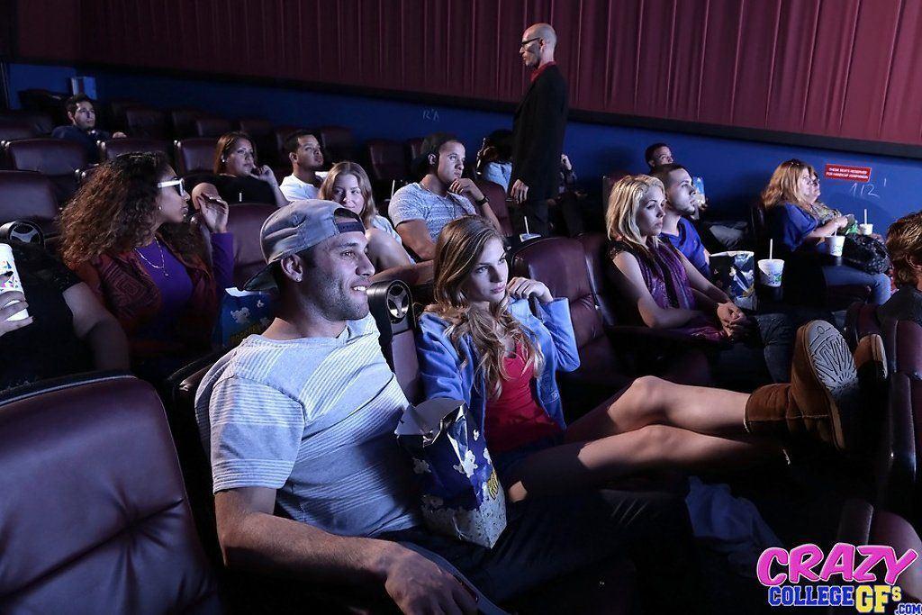 Retro Movie Theater Blowjob